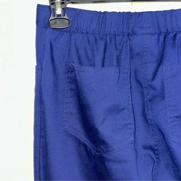 Grey’s Anatomy XS Navy Five Pocket Drawstring 31” Inseam Scrub Bottom Pants - Picture 9 of 13